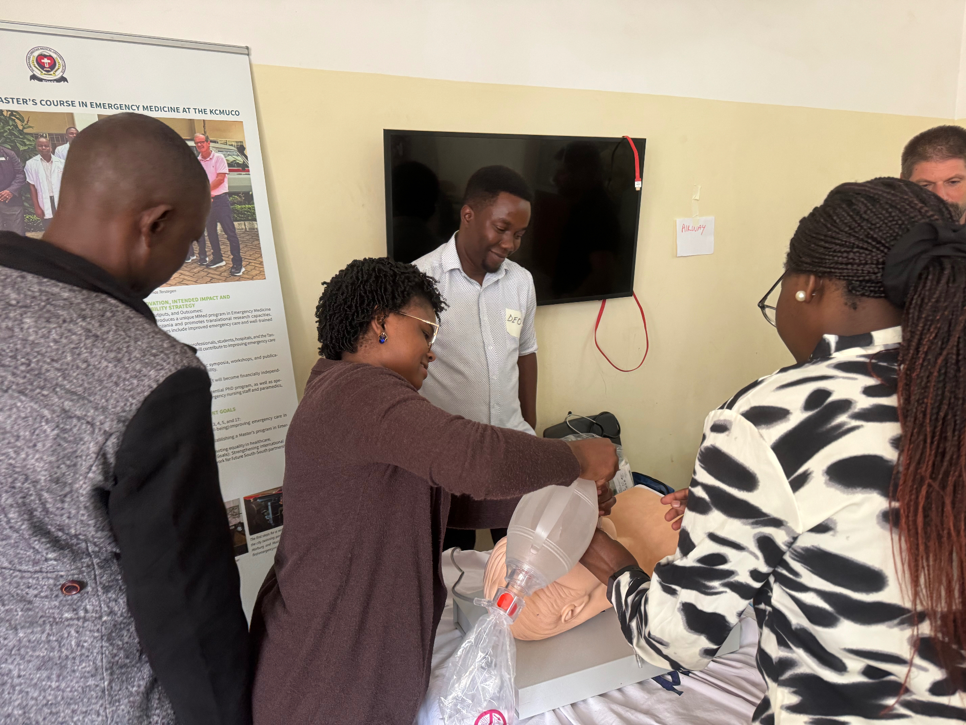 Airway management training at KCMC