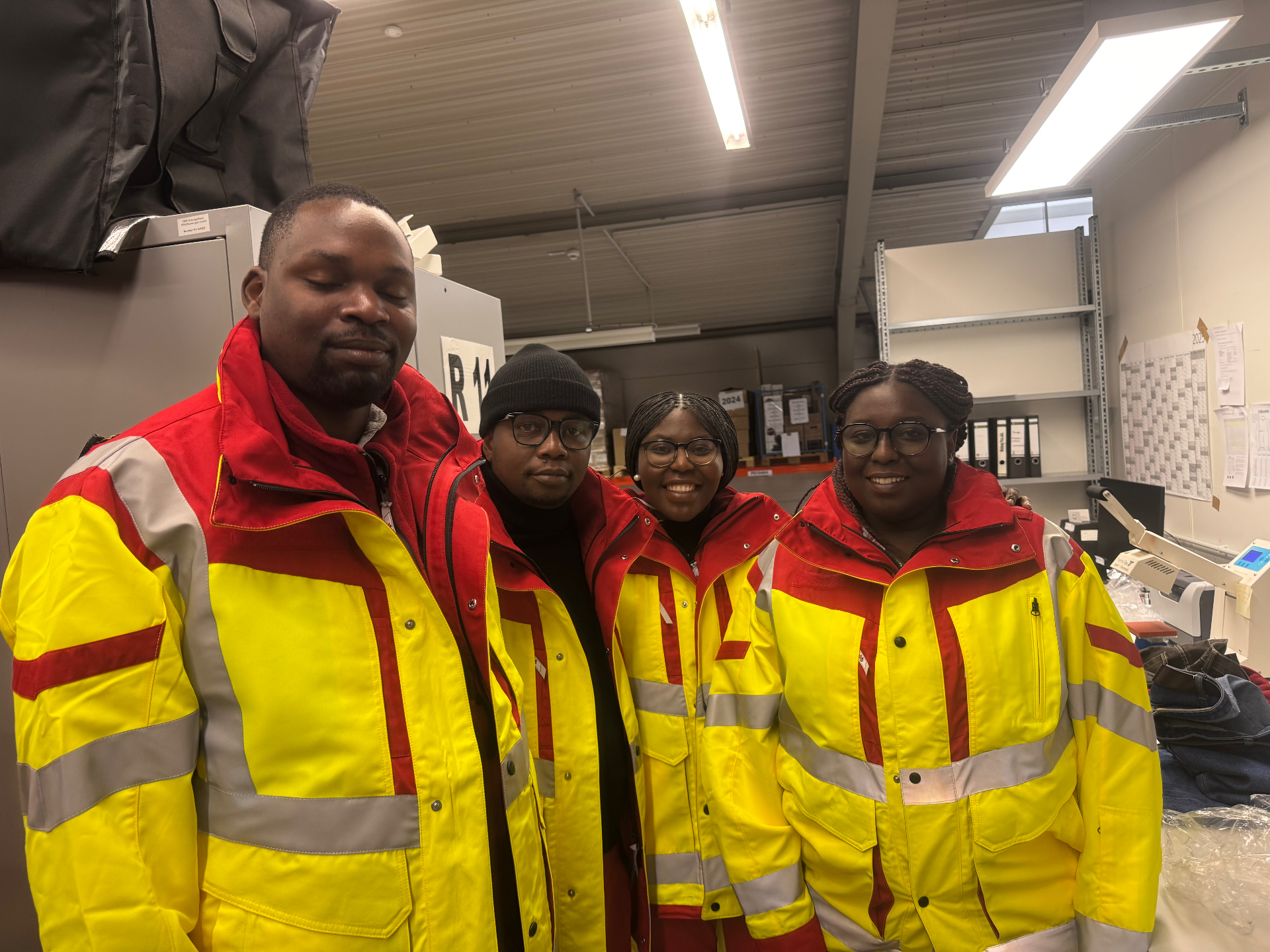 Namibian colleagues at Rettungsdienst Mittelhessen
