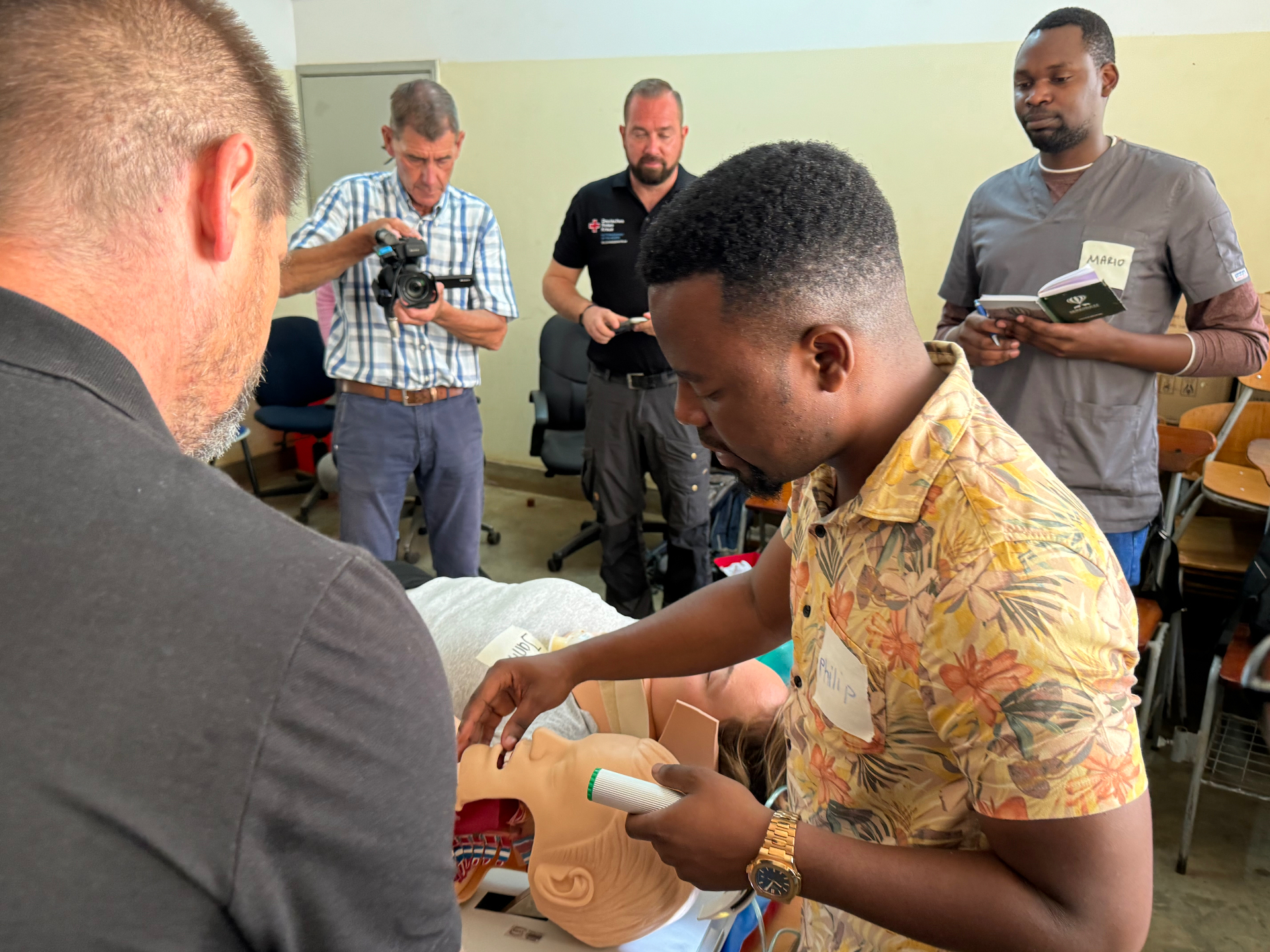Simulation training during a GEMA workshop